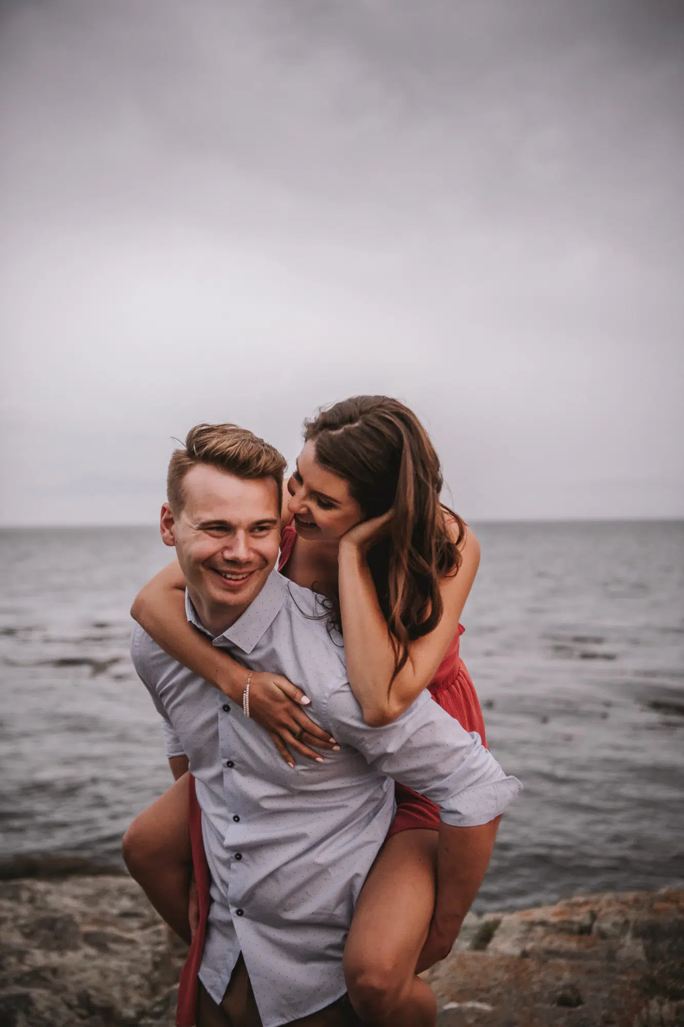 Victoria Engagement Photos Beach Forest Waterfall Vancouver Island Photographers