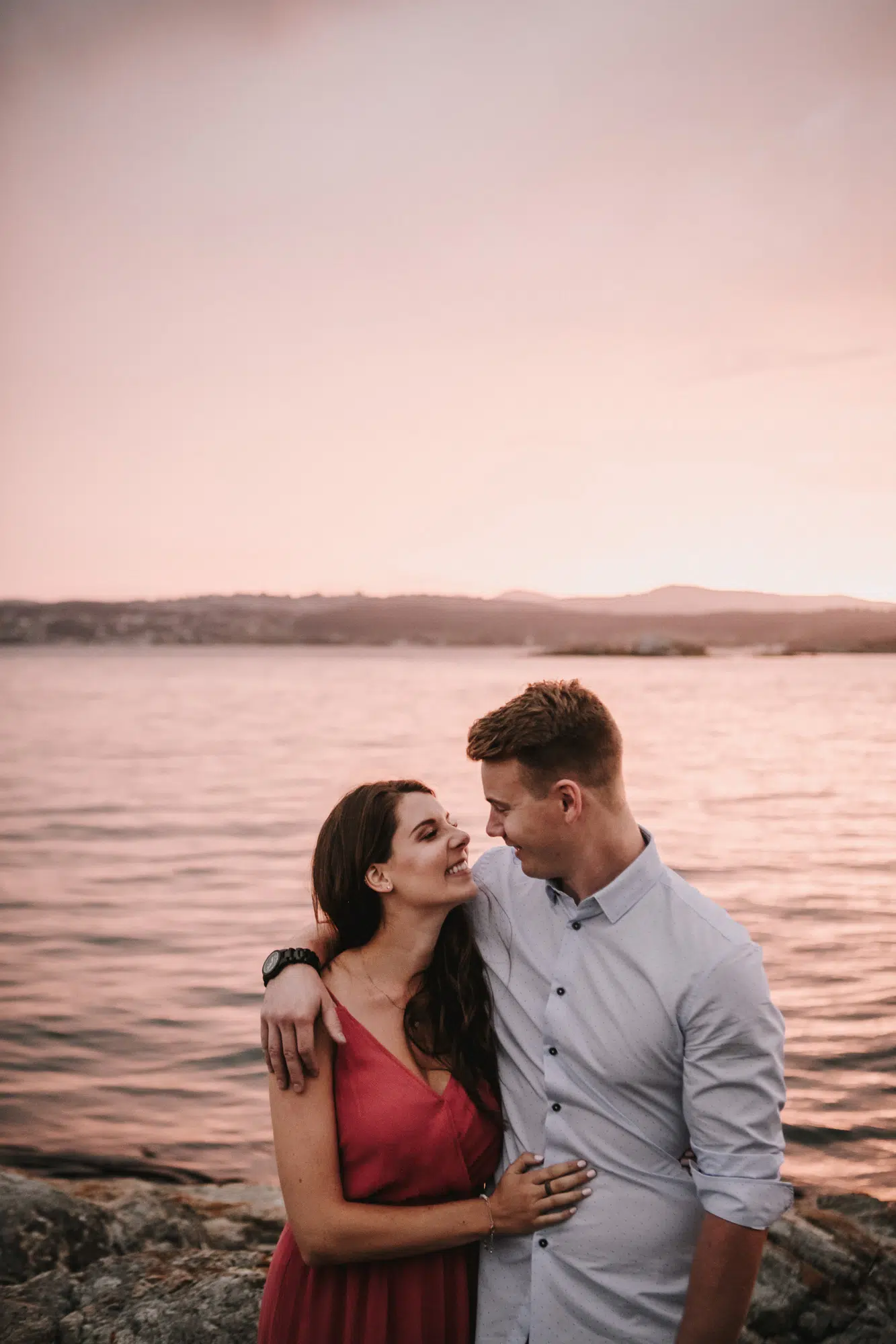 Victoria Engagement Photos Beach Forest Waterfall Vancouver Island Photographers