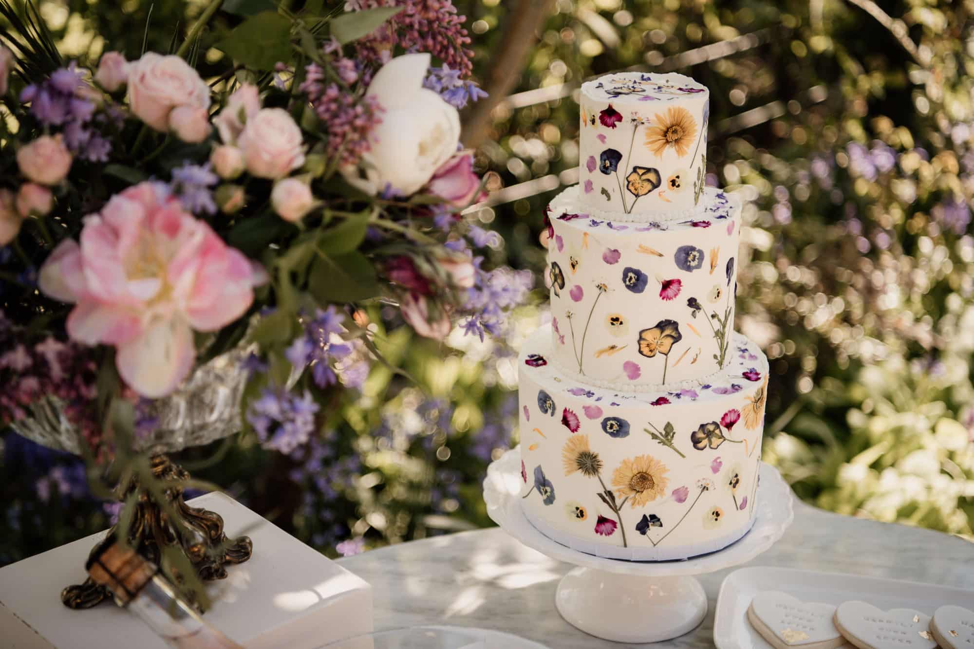 Floral Cake Point Ellice Styled LGBTQ Shoot Victoria BC