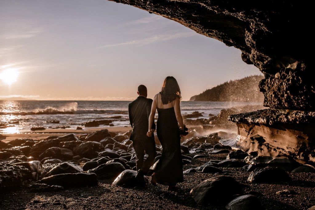 Mystic Beach Elopement Vancouver Island Victoria BC Elope