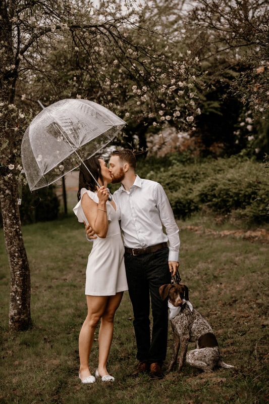 Wedding Photography Victoria Photographer Backyard Rainy Day