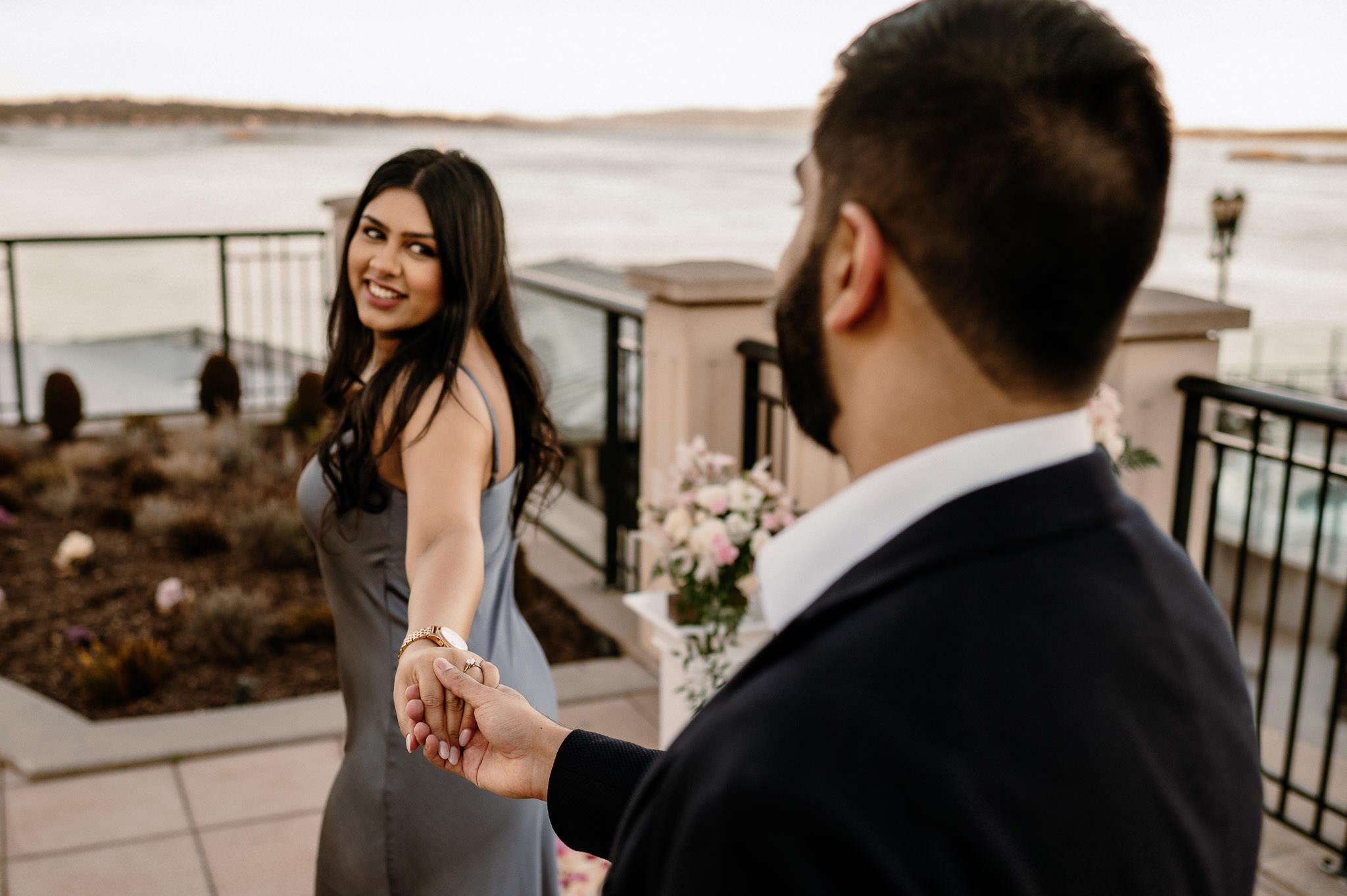 Victoria Proposal at Oak Bay Beach Hotel Proposal Engagement Photographer Victoria BC