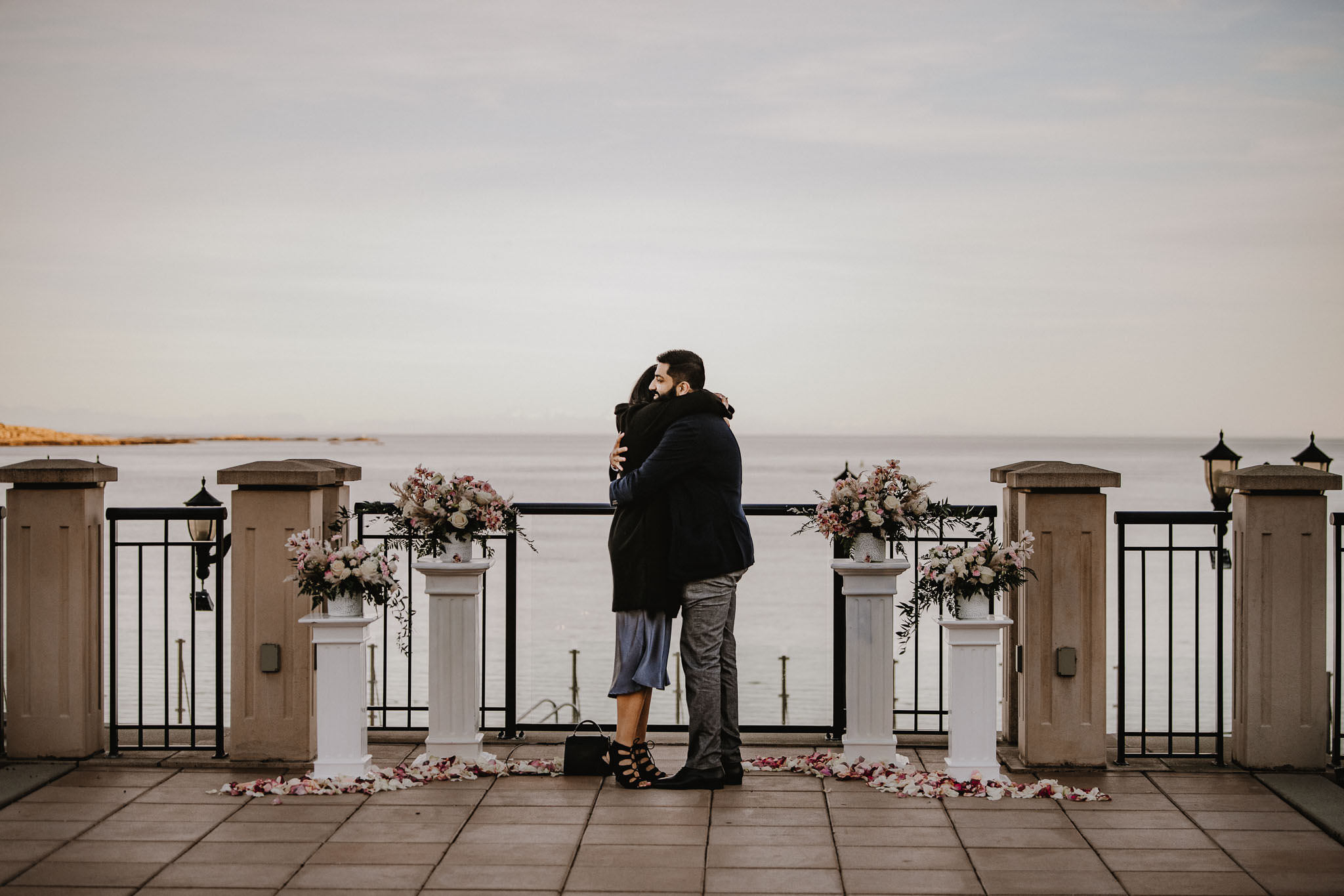 Victoria Proposal at Oak Bay Beach Hotel Proposal Engagement Photographer Victoria BC