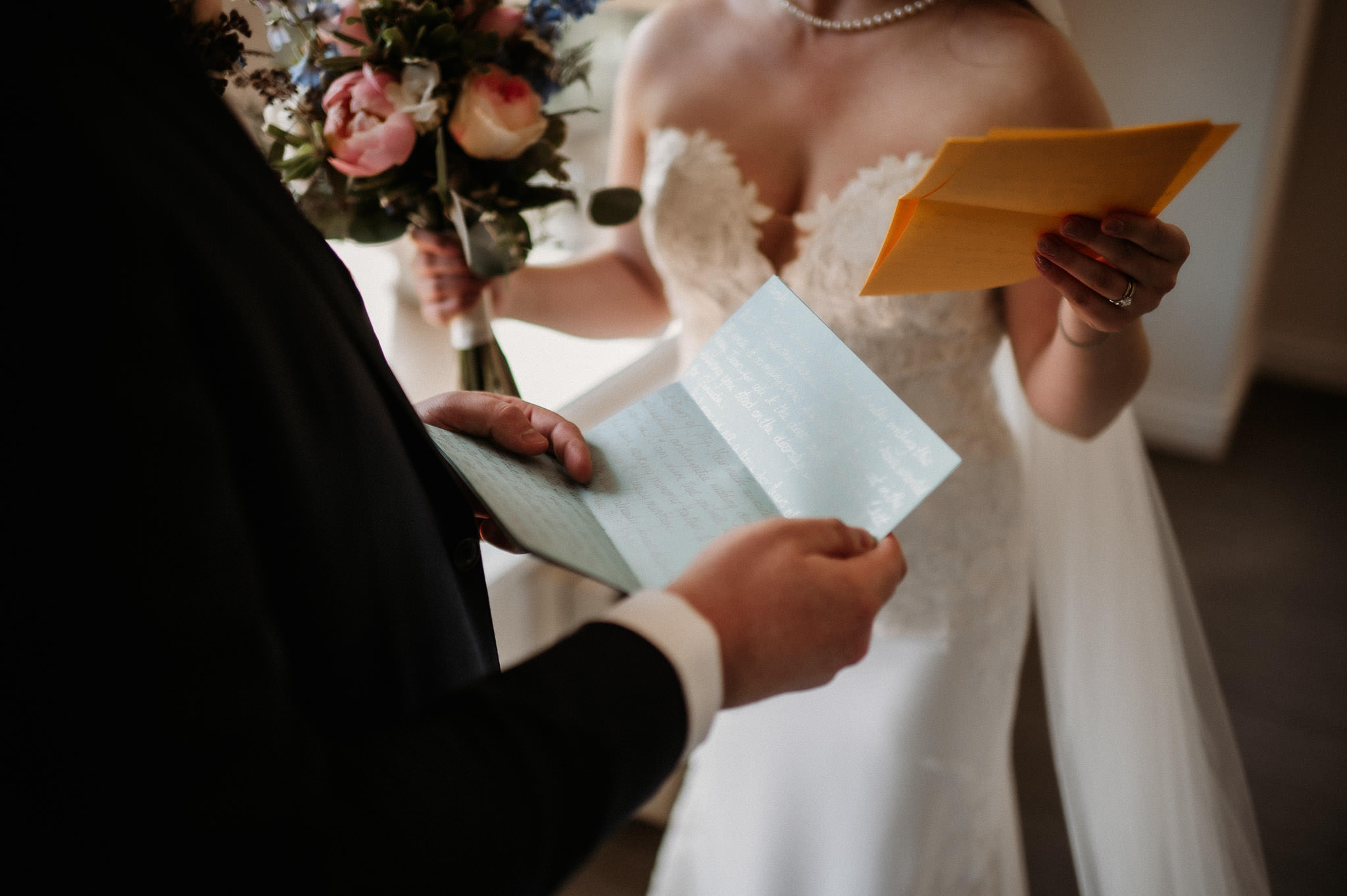Wedding Photographer Victoria Villa Eyrie Weddings Bride and Groom Wedding Letters Vows