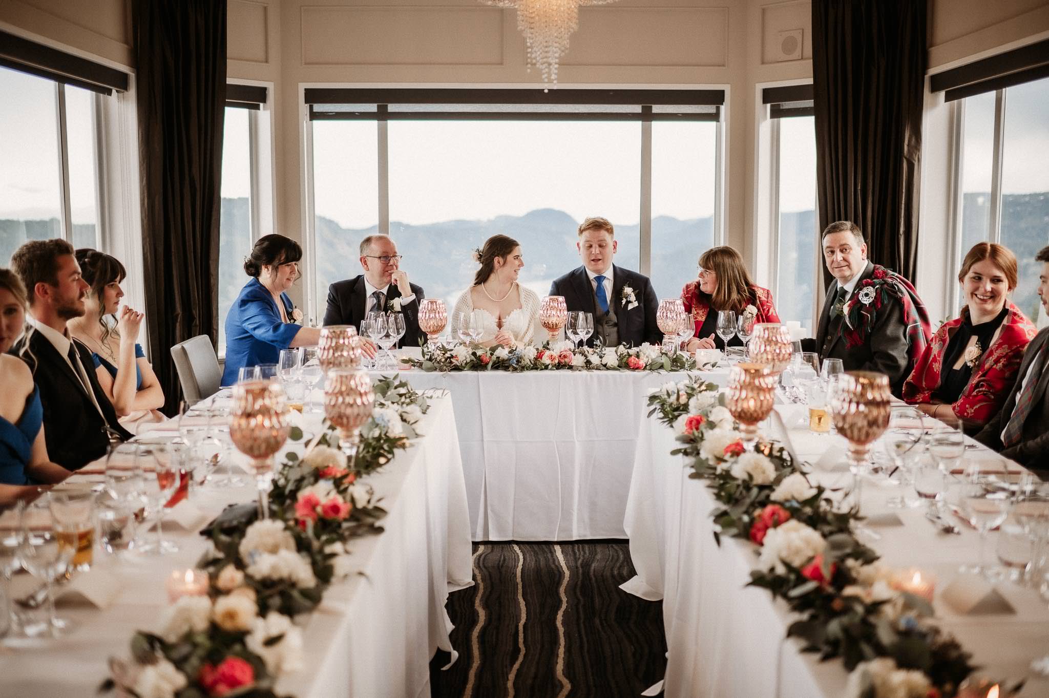 Wedding Photographer Victoria Villa Eyrie Weddings Reception Dinner Table