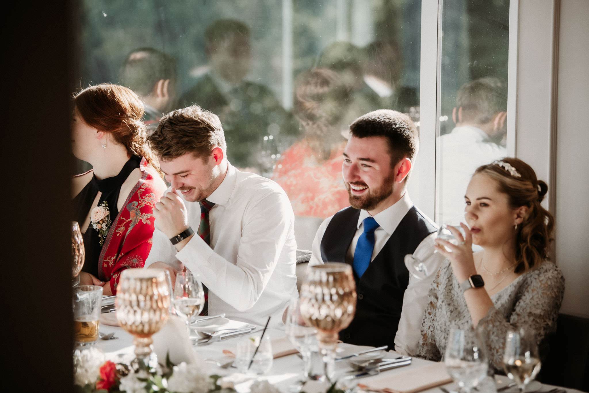 Wedding Photographer Victoria Villa Eyrie Weddings Reception Dinner Table