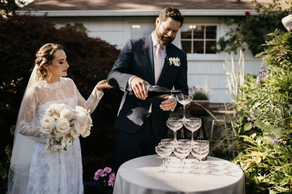 Backyard Wedding Oak Bay BC Wedding Photographer