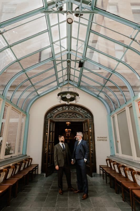 Fairmont Empress Wedding Photographer LGBTQ Victoria BC