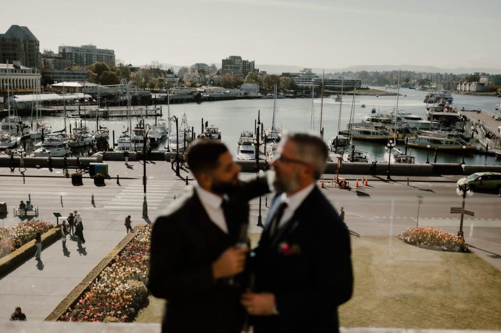 Fairmont Empress Wedding Photographer LGBTQ Victoria BC