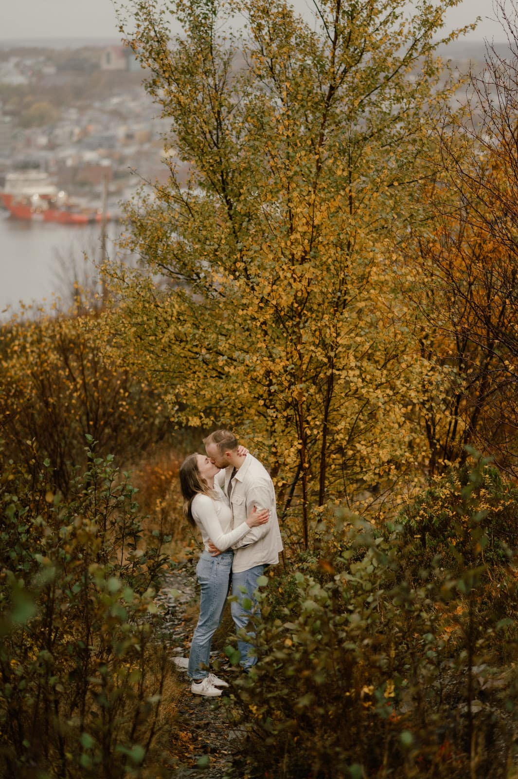 St. John's NL Engagement Photographer Signal Hill Downtown