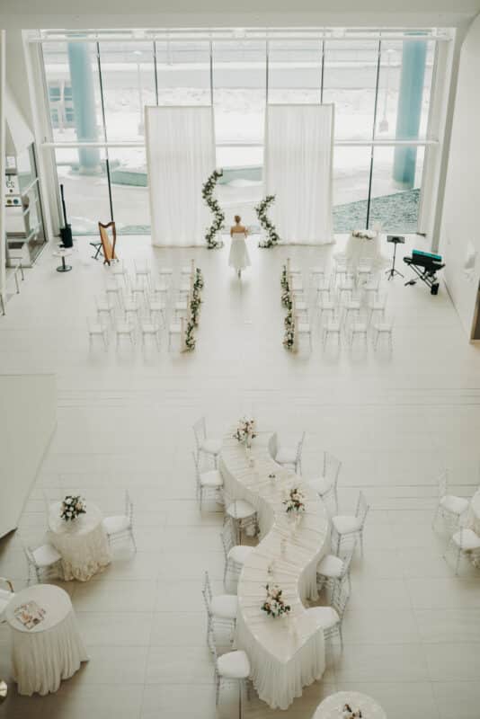 The Atrium Wedding Venue Memorial University Core Sciences Facility Photographer
