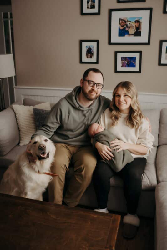 Newborn Photography St. John's NL Photographer Babies In-Home With Pets