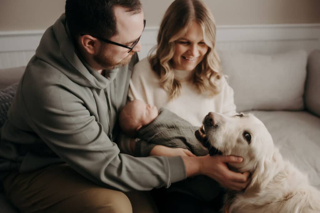 Newborn Photography St. John's NL Photographer Babies In-Home With Pets