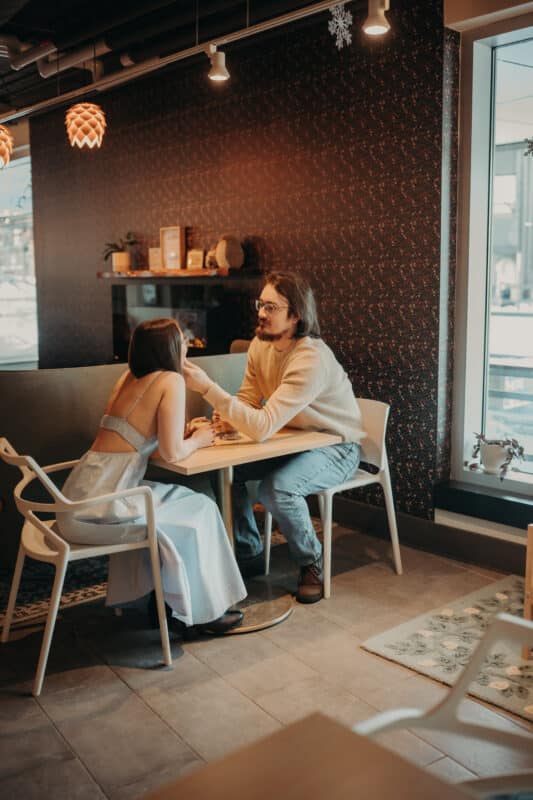 Coffee Shop Couples Session Boreal Cafe St. John's NL Engagement
