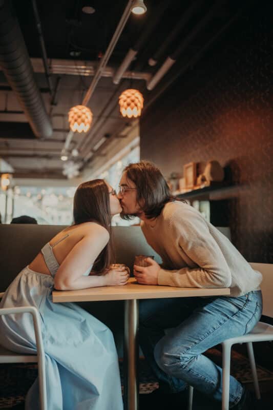 Coffee Shop Couples Session Boreal Cafe St. John's NL Engagement